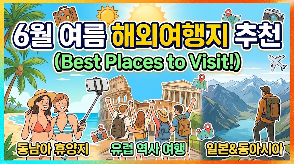 📍6월 여름 해외여행지 추천 7곳 – 지금 예약 안 하면 늦는다 💦 📍6월 여름 해외여행지 추천 7곳 – 지금 예약 안 하면 늦는다 💦