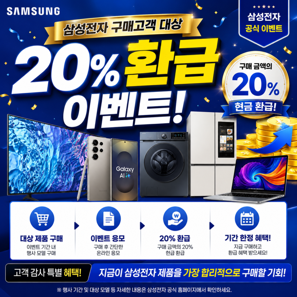 삼성전자 20% 환급