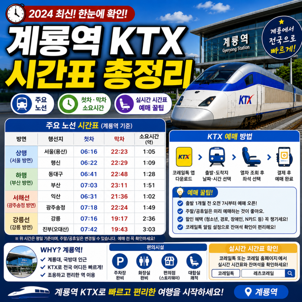 계룡역 KTX