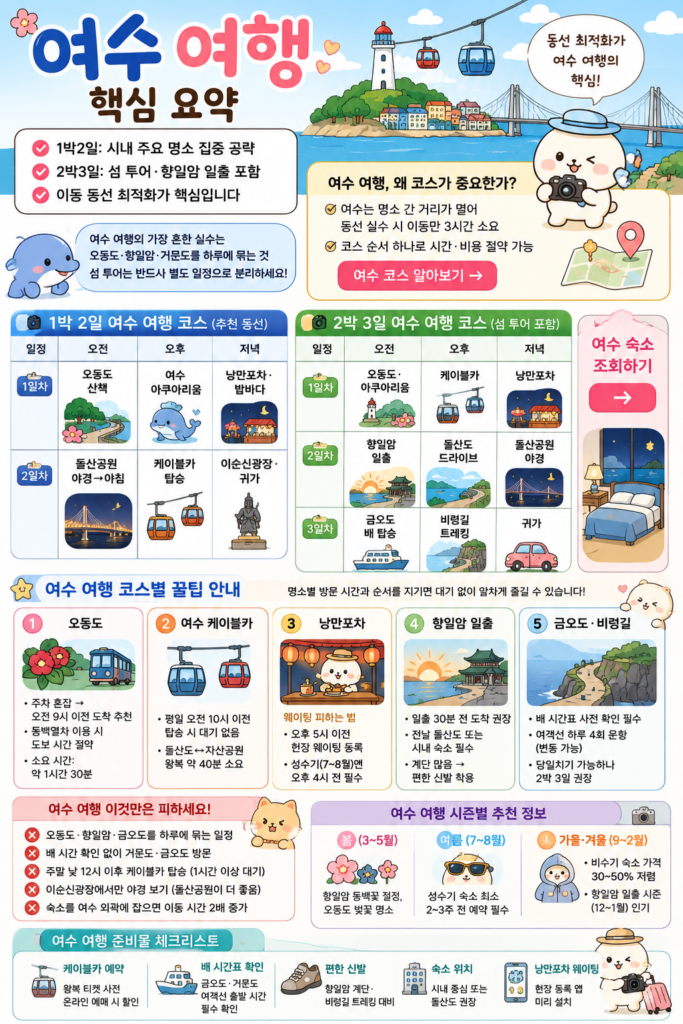 여수 1박2일 여행